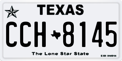 TX license plate CCH8145