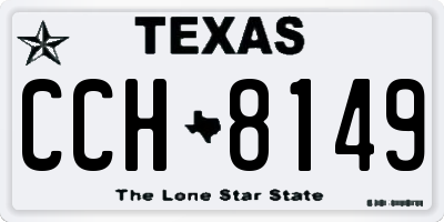 TX license plate CCH8149
