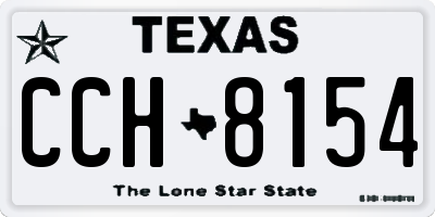 TX license plate CCH8154