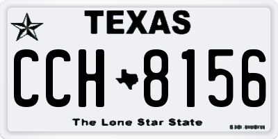 TX license plate CCH8156