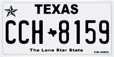 TX license plate CCH8159