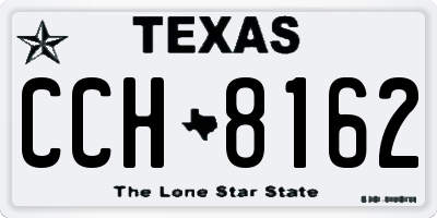 TX license plate CCH8162
