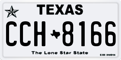 TX license plate CCH8166