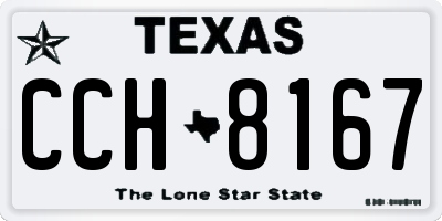 TX license plate CCH8167