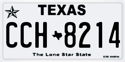TX license plate CCH8214