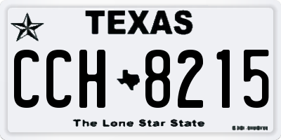 TX license plate CCH8215