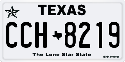 TX license plate CCH8219