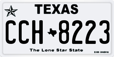 TX license plate CCH8223