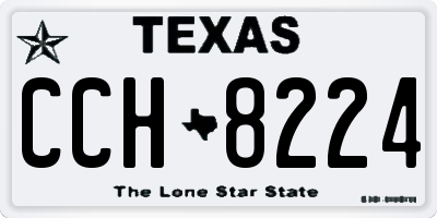 TX license plate CCH8224