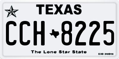 TX license plate CCH8225