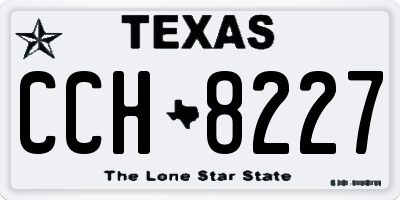 TX license plate CCH8227