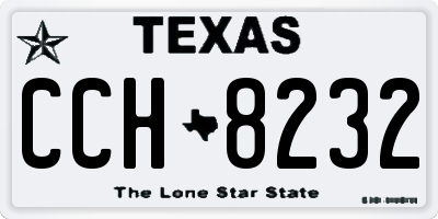 TX license plate CCH8232