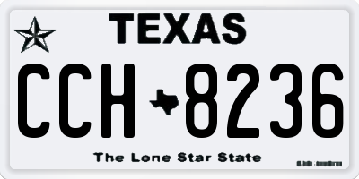 TX license plate CCH8236