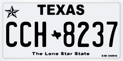 TX license plate CCH8237