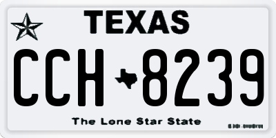 TX license plate CCH8239