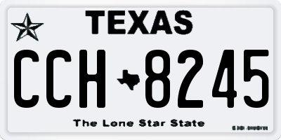 TX license plate CCH8245