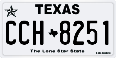 TX license plate CCH8251