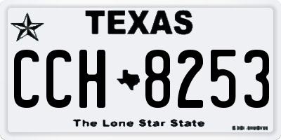 TX license plate CCH8253