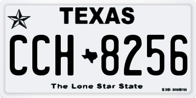 TX license plate CCH8256