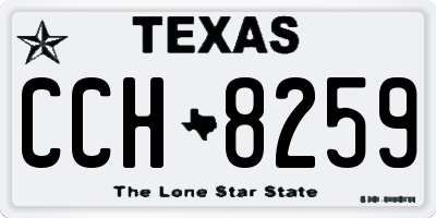 TX license plate CCH8259