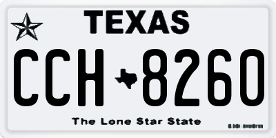 TX license plate CCH8260