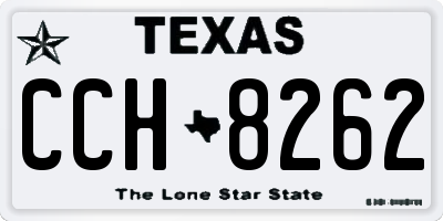 TX license plate CCH8262