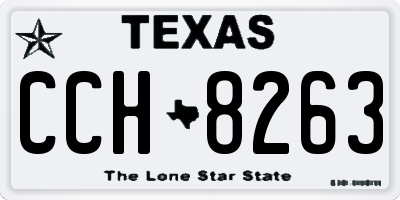 TX license plate CCH8263