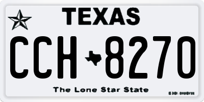 TX license plate CCH8270