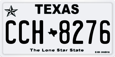 TX license plate CCH8276