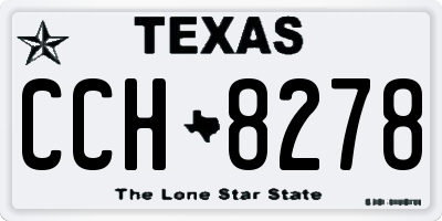 TX license plate CCH8278