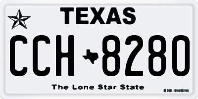 TX license plate CCH8280