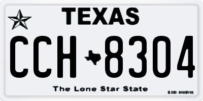 TX license plate CCH8304
