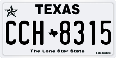 TX license plate CCH8315