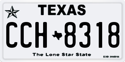 TX license plate CCH8318