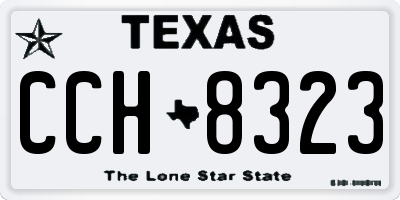 TX license plate CCH8323