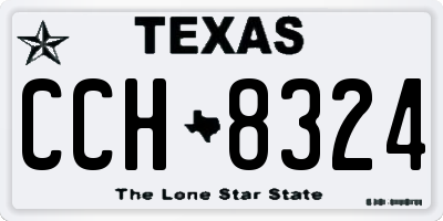 TX license plate CCH8324