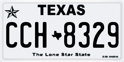 TX license plate CCH8329