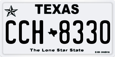 TX license plate CCH8330