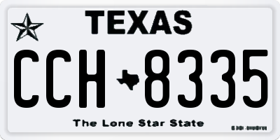 TX license plate CCH8335