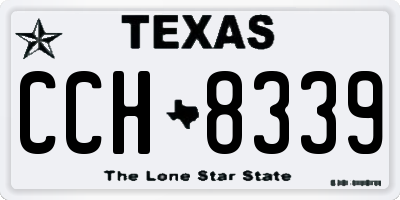 TX license plate CCH8339
