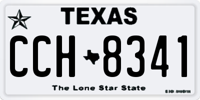 TX license plate CCH8341
