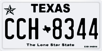 TX license plate CCH8344