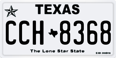 TX license plate CCH8368
