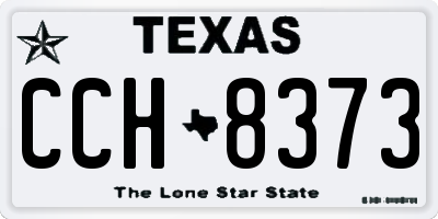 TX license plate CCH8373