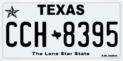 TX license plate CCH8395