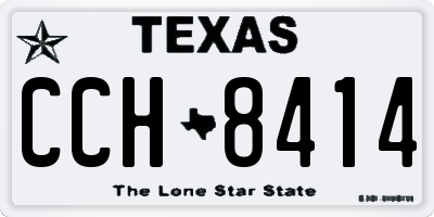 TX license plate CCH8414