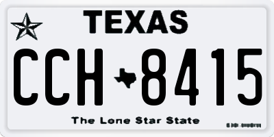 TX license plate CCH8415