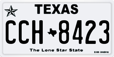 TX license plate CCH8423