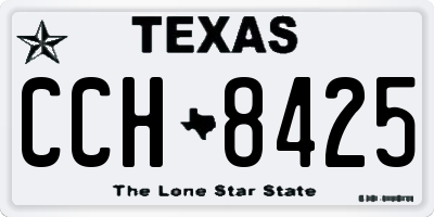 TX license plate CCH8425
