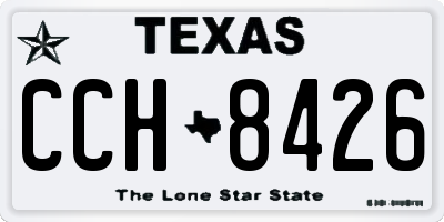 TX license plate CCH8426